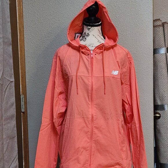 New Balance Jackets & Blazers - NEW BALANCE Women's Nylon Hooded Long Windbreaker - Sz M - NWT NEW